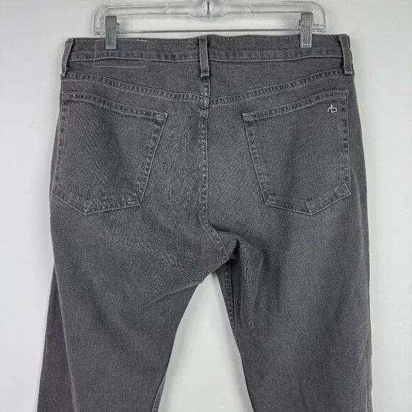Rag & Bone Standard Issue Fit 1 Extra Slim Jeans Vesuvio Wash Gray Size 34 EUC - Picture 10 of 12